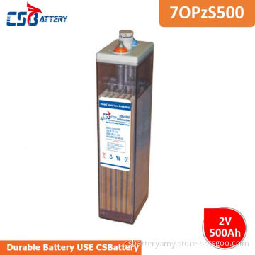 Csbattery 2V500ah Tubular Flooded Opzs Battery for Automotive/Excavators/Booster-Pumps/Submersible-Pumps/Amy